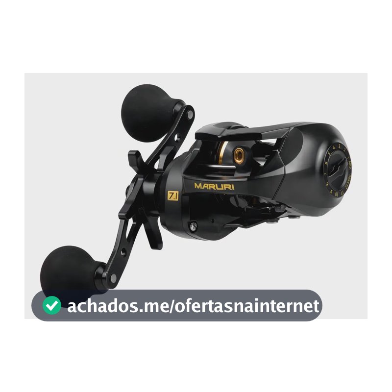 Carretilha Black Pira 400 Alumínio 10+1bb Rol Preto - Maruri