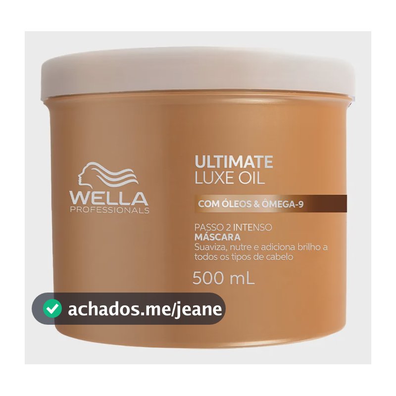 Wella Professionals Ultimate Luxe Oil Máscara Capilar 500ml