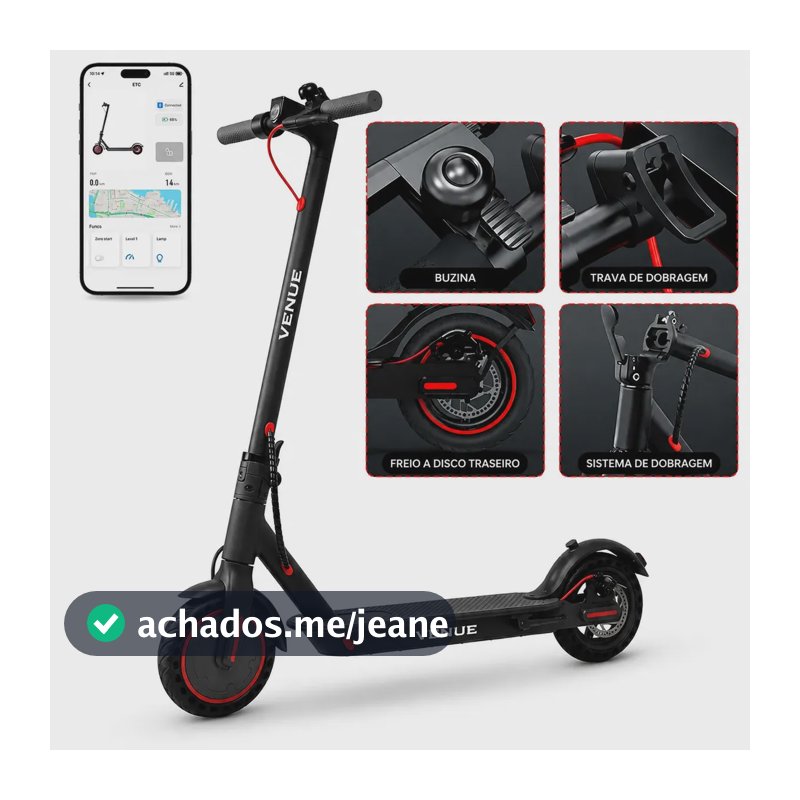 Patinete Elétrico 350w E App Gps Bateria Recarregável Dobrável Super Autonomia Para Adultos Até 150kg