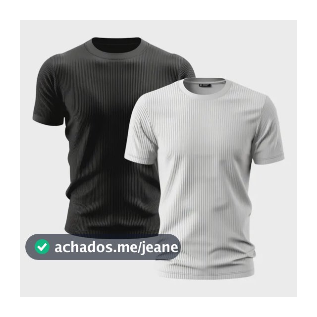 Kit 2 Camisetas Canelada Americana Justa Estilo Rapper Drip