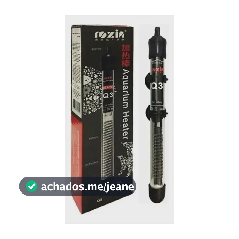Termostato Com Aquecedor Roxin Ht-1300 200w Para Aquários