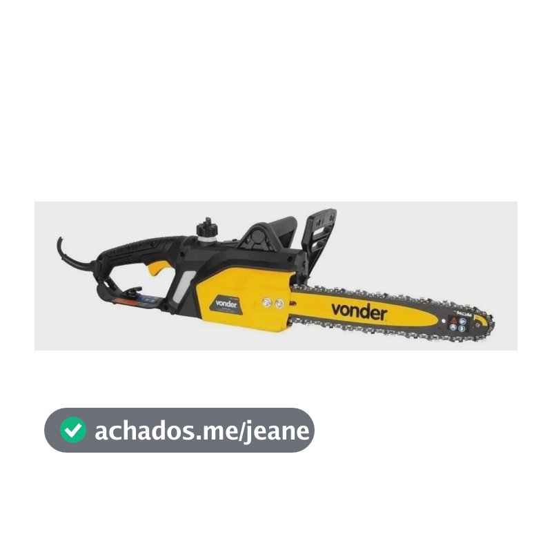 Motosserra elétrica Vonder EV 1600 da 1.6kW 50Hz/60Hz cor amarelo