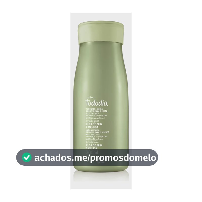 Sabonete Líquido Cremoso Natura Tododia Flor De Pera E Melissa 300ml