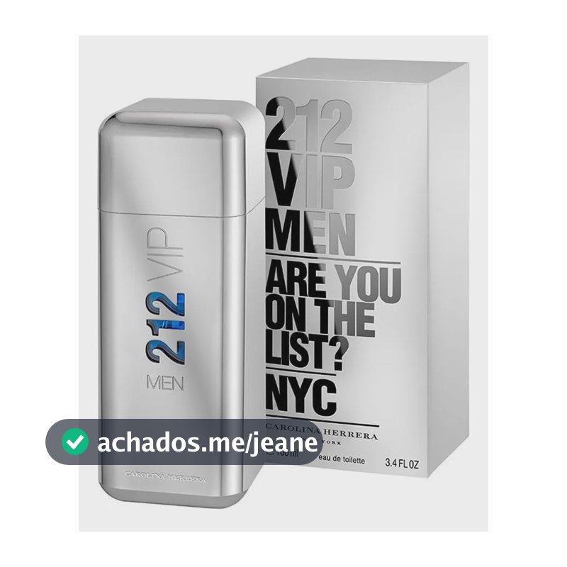 Perfume Masculino 212 Vip Men De Carolina Herrera Edt 100ml