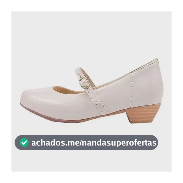 Sapatilha Boneca Infantil Daminha Batizado Salto Branco