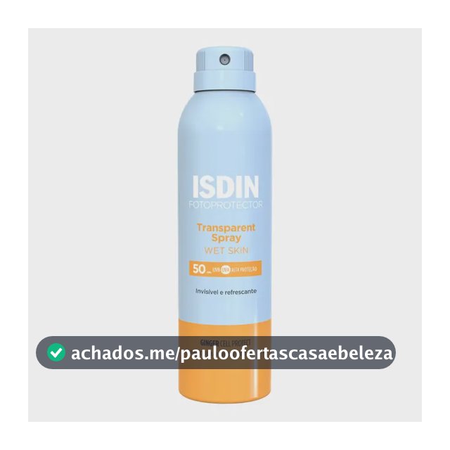 Isdin Protetor Solar Corporal Transparent Spray FPS 50 250ml