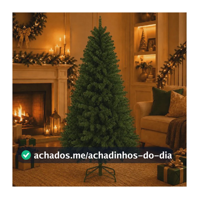 Árvore De Natal Verde Luxo 150 500 Galho - Pé De Ferro DEKASA