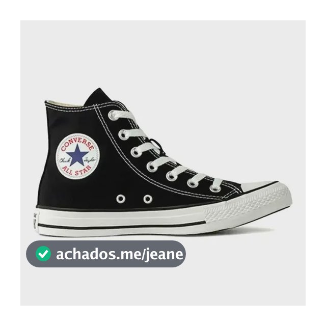 Tênis All Star Converse Unissex Cano Alto Chuck Taylor Preto