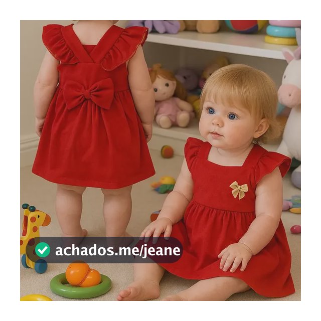 Vestido Bebê Menina Luxo 3 Á 6 Meses C/laço Nas Costas Festa