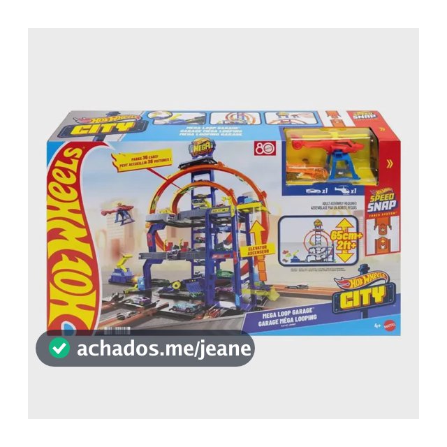 Hot Wheels Pista CITY Mega Garagem - Mattel JBM74