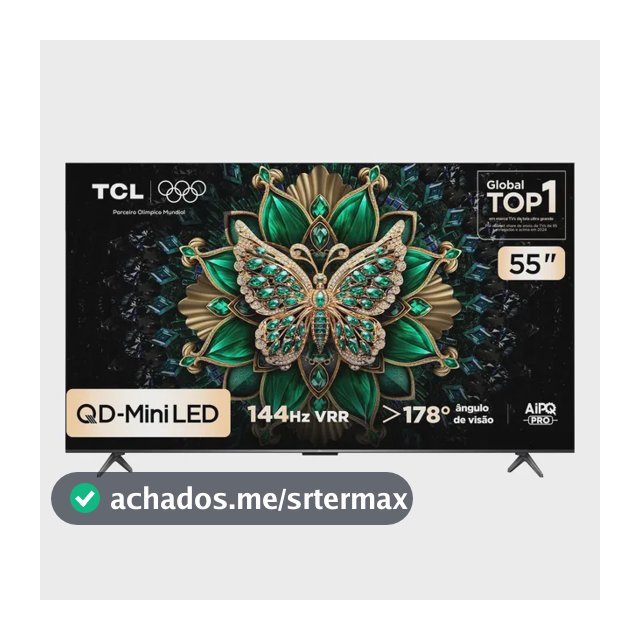 Smart Tv Tcl 55 Polegadas Qd-Mini Led 4k C6k Wifi Bluetooth Google Tv 4 Hdmi 144hz Hdr10+ 55c6k