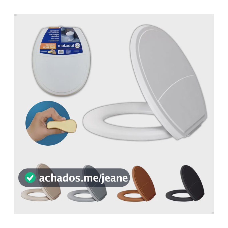 Assento Sanitário Almofadado Para Celite Deca Incepa Oval Cor Branco