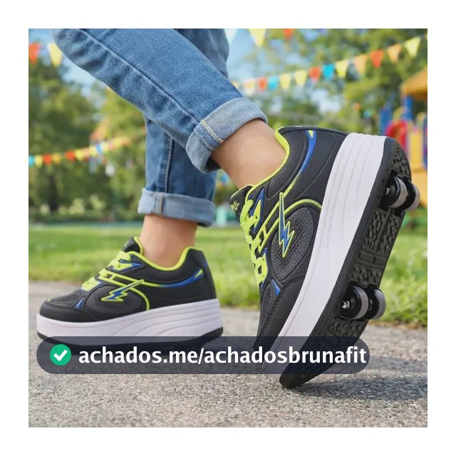 Tênis Mini-pé 4 Rodinhas Diversão P/ Meninas E Meninos
