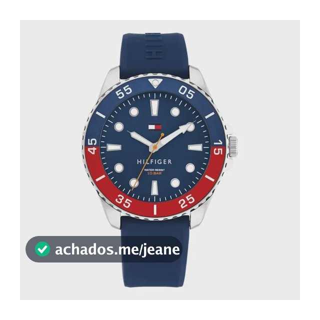 Relógio Tommy Hilfiger Masculino Borracha Azul 1792200