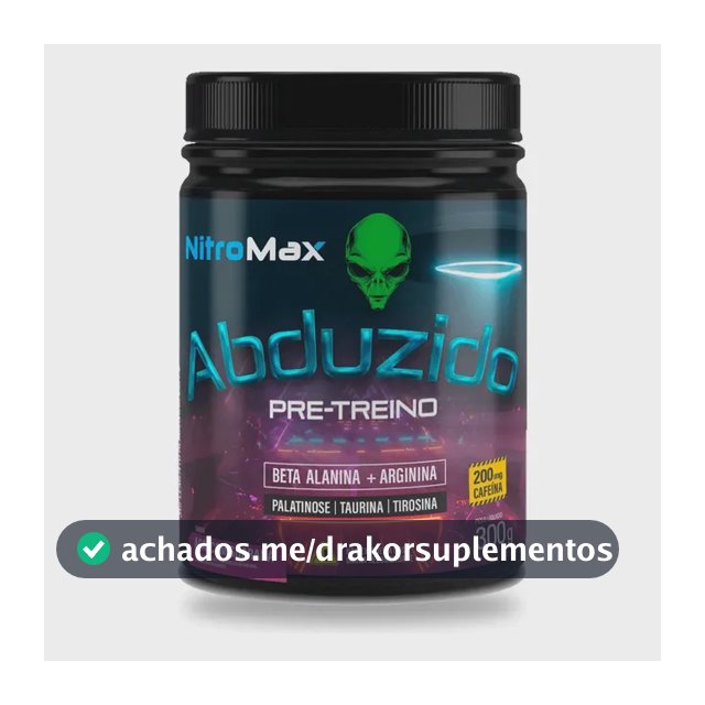 Pre Treino Abduzido 300g - Nitromax Sabor Açaí Com Guaraná