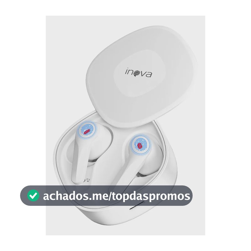 Inova Fone De Ouvido Bluetooth Bateria De Longa Todo Celular Branco