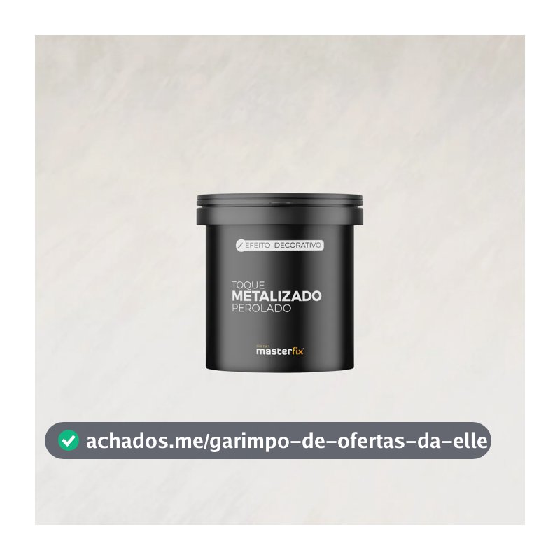 Toque Perolado Metalizado Masterfix 1kg Pérola