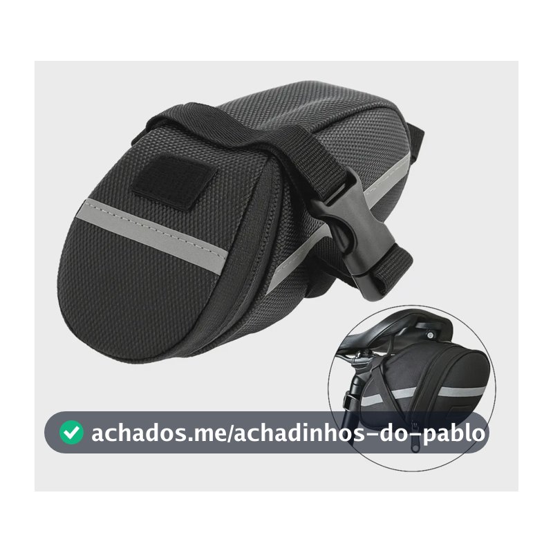 Bolsa De Selim Para Bike C/ Refletor Impermeável Case Para Banco De Bicicleta Com Faixas Refletivas Porta Objetos Ferramentas Tumblr