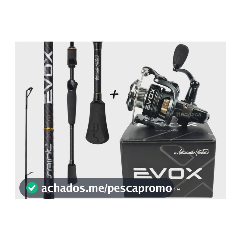 Kit Evox Vara Para Molinete Saint de Carbono (1,91") e Molinete 2000
