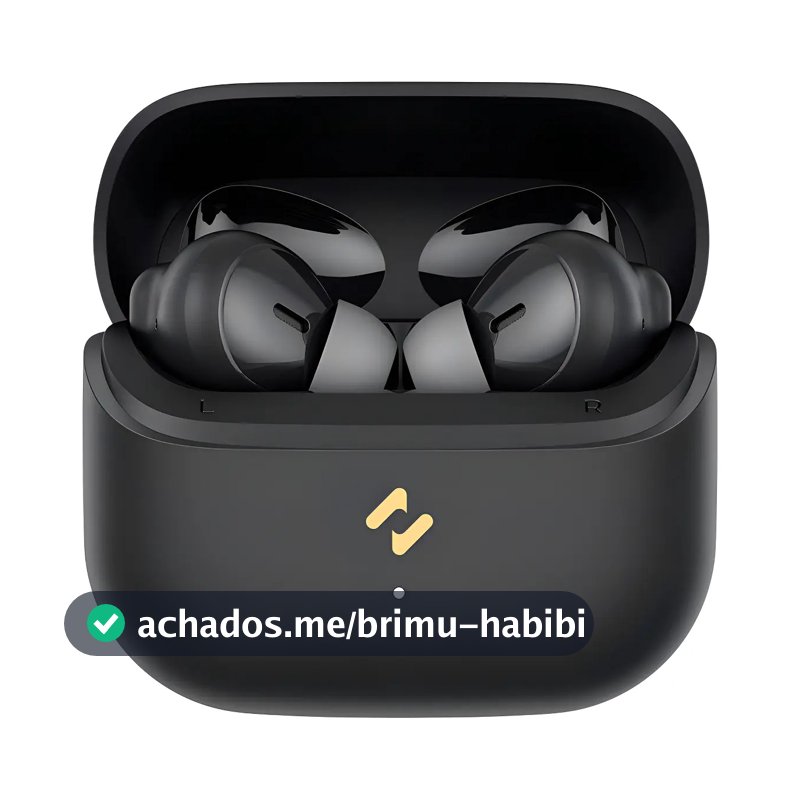 Fone De Ouvido Sem Fio Havit Tw982 ENC, Bluetooth 5.4, 33h Bateria, Resistência IPX4 contra respingos, Cancelamento de Ruído com IA, Cor Preto
