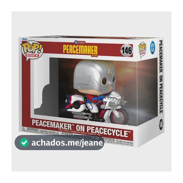 Boneco De Vinil Funko Pop Ride Peacemaker On Peacecycle 16cm
