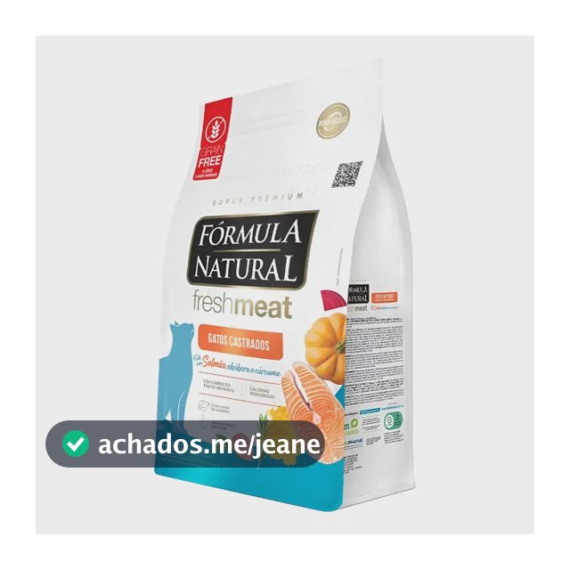 Ração Fórmula Natural Fresh Meat Gato Castrado Salmão 10,1kg