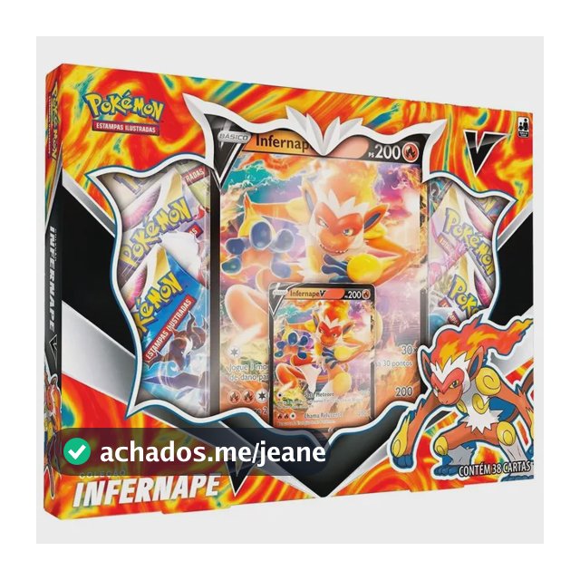 Pokemon Box Infernape V Cartas Booster Copag Portugues