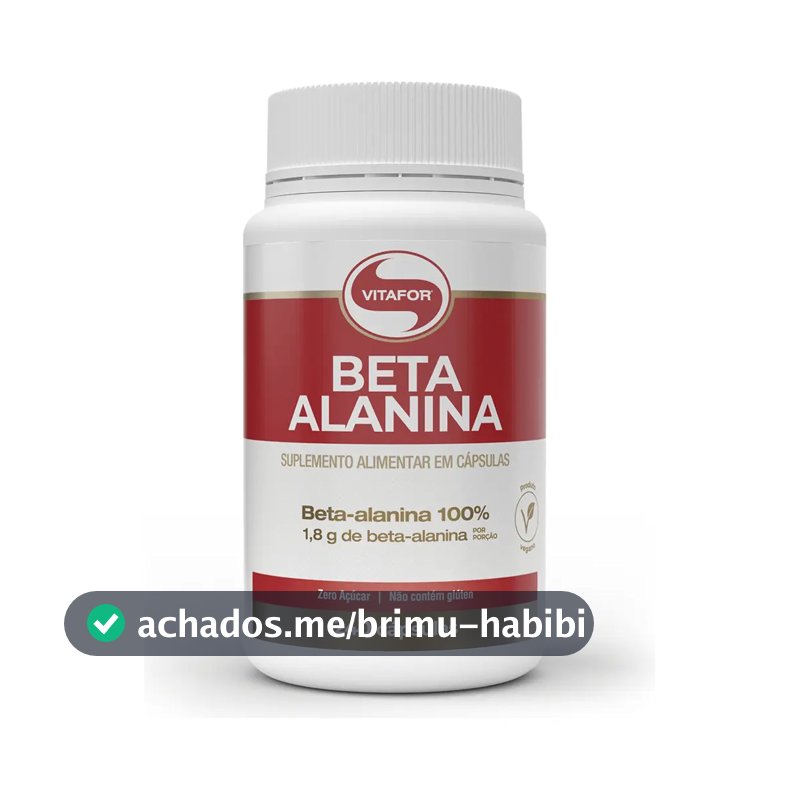 Suplemento Alimentar Beta Alanina 240 Cápsulas Vitafor Sem Sabor