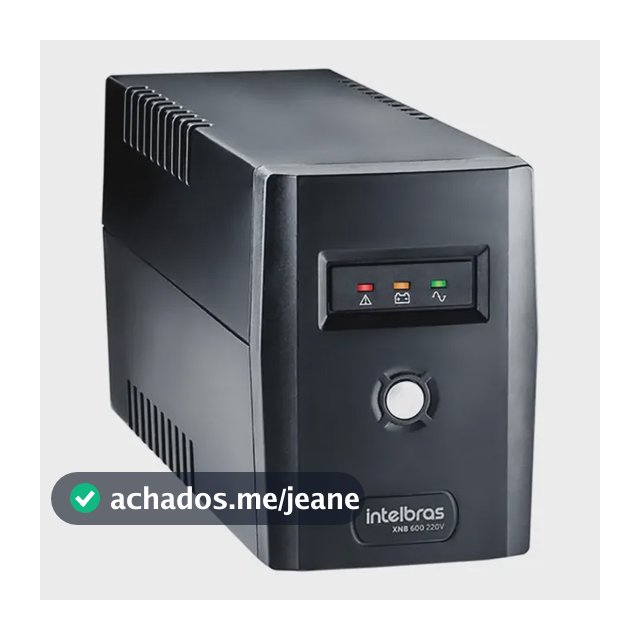 Intelbras Xnb 600va Nobreak Interativo Monovolt 220v Cor Preto
