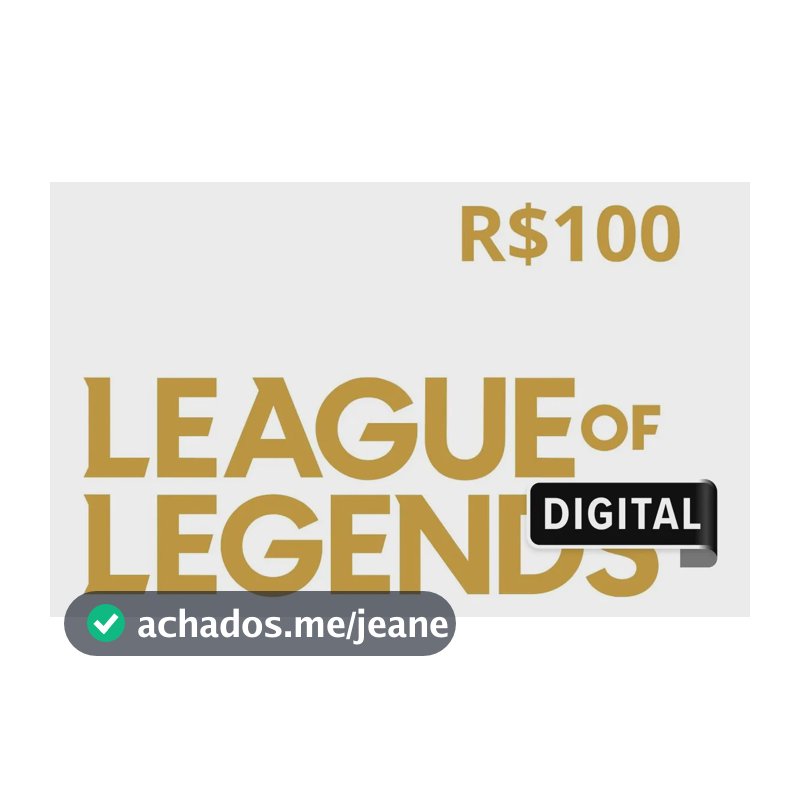 League of Legends R$100 (Digital)