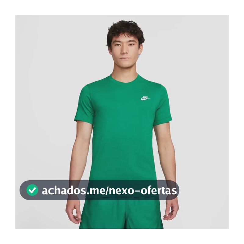 Camiseta Nike Sportswear Club Masculina Verde-escuro M
