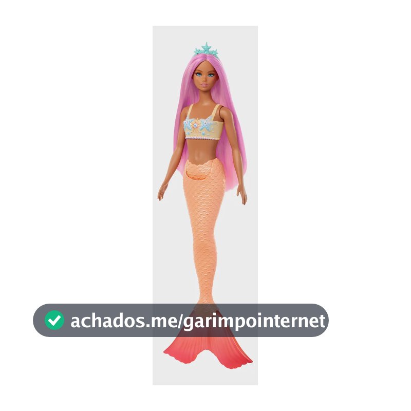 Boneca Barbie Sereia - Calda Laranja - Mattel Hrr02