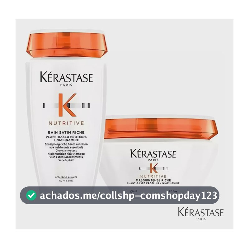 Kérastase Nutritive Kit Shampoo 250ml + Máscara 200g Riche
