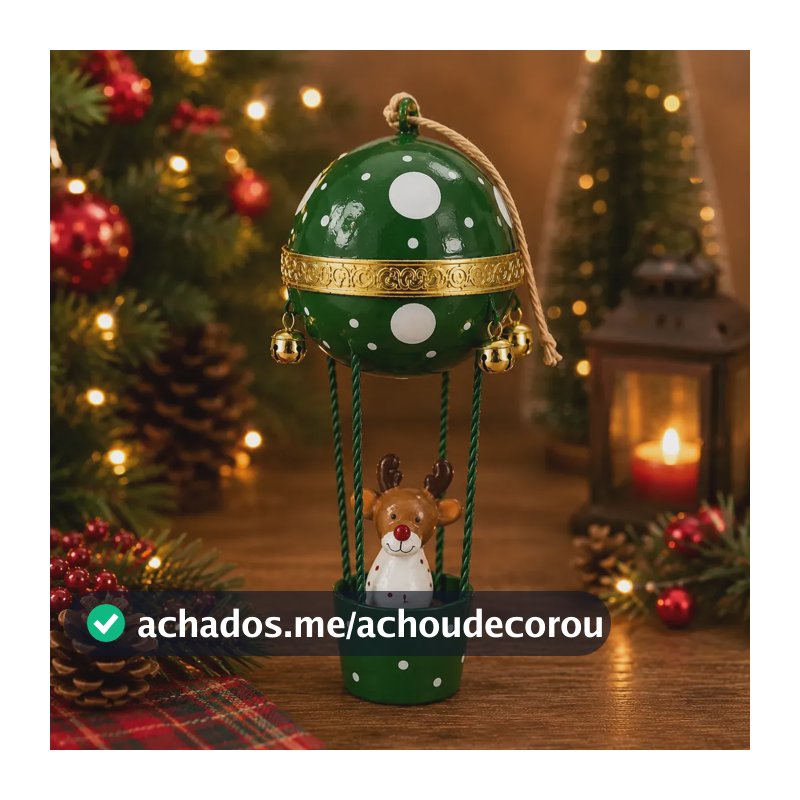 Enfeite Natalino Balão Decorativo Balão Verde