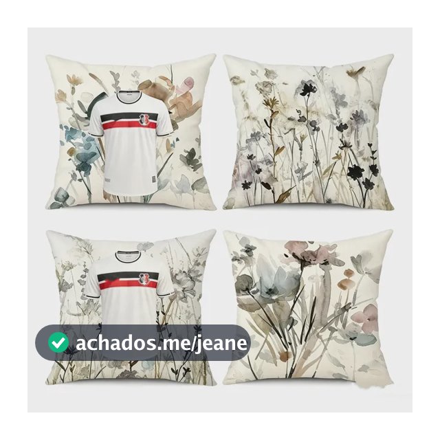- 4 Capas De Almofada De Linho Decorativas De 45x45cm Para S