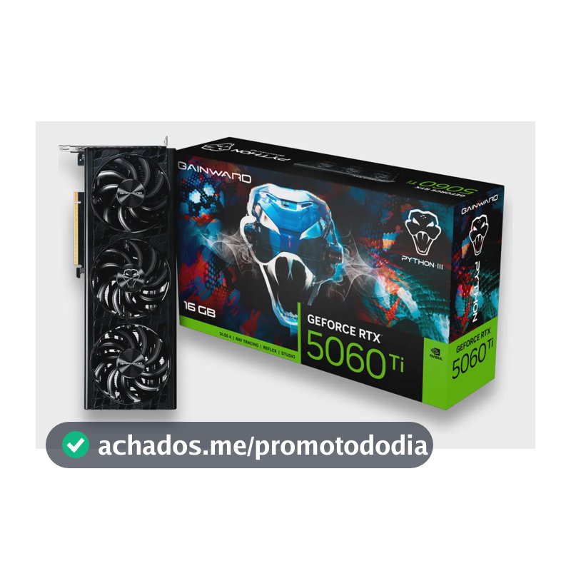 Placa De Vídeo Rtx 5060ti 16gb Python Iii Gddr7 Gainward
