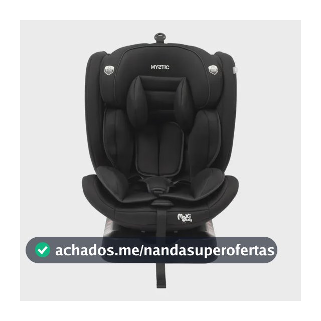 Cadeirinha Infantil Reclinável 165° Mystic Preto Maxi Baby Preto