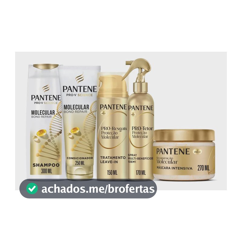 Kit Pantene Bond Repair - Shampoo + Condicionador + Máscara + Leave-In + Spray