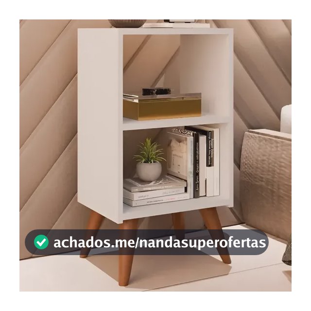 Mesa De Cabeceira Criado Retro Cama Quarto Suite Cor Branca