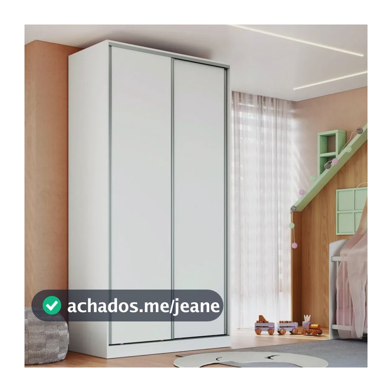 Guarda-roupa Solteiro 2 Portas 3 Gavetas Rc2005 Branco