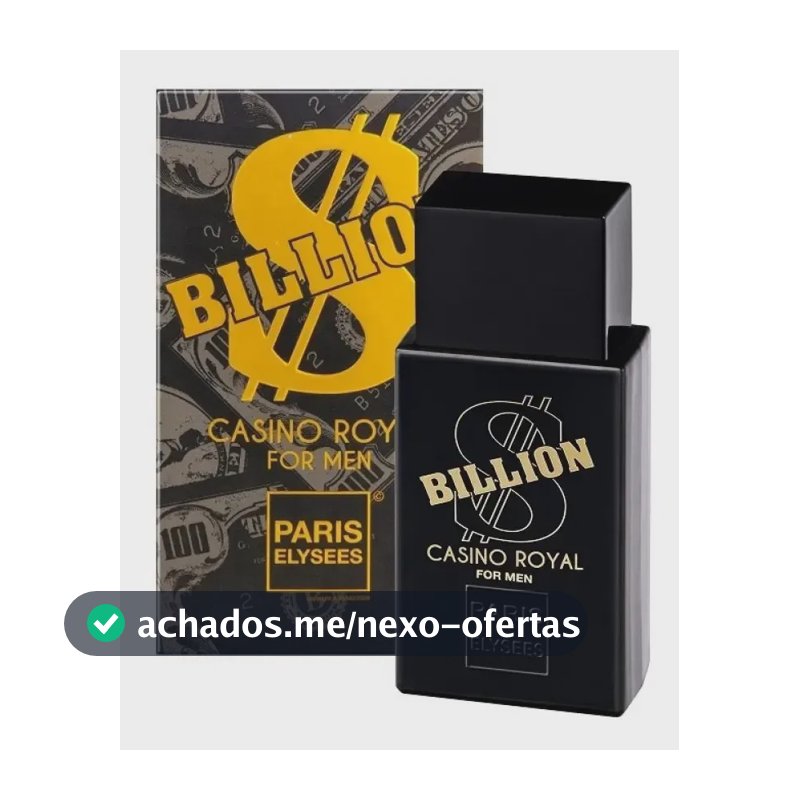 Perfume Billion Casino Royal Paris Elysees Masculino Intense 100ml Original
