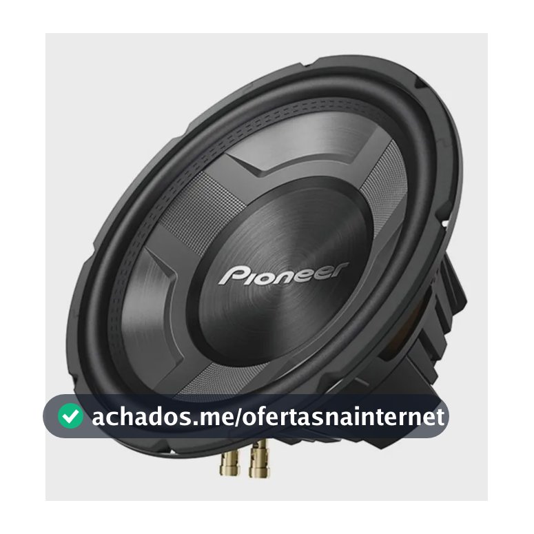 Alto Falante Sub Pioneer Tsw3060br 12' 4 Ohms 350w Rms Bass Cor Preto