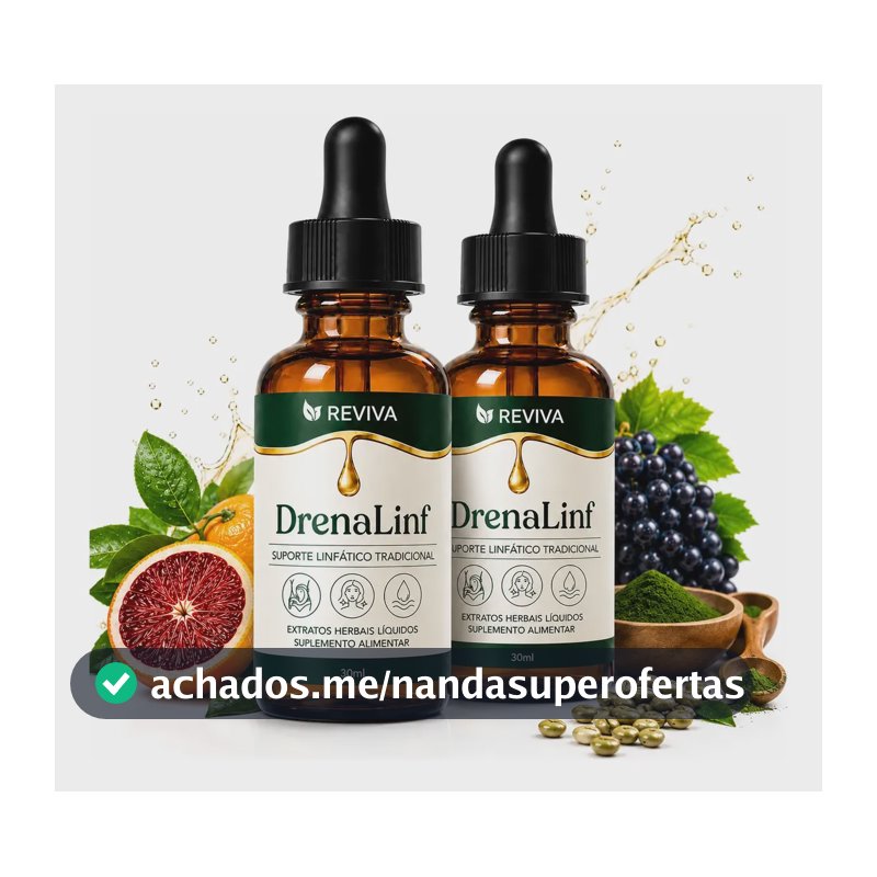 2 Drenalinf 30 Ml  Fórmula Importada | Envio Full Suplemento Para Drenagem Linfática