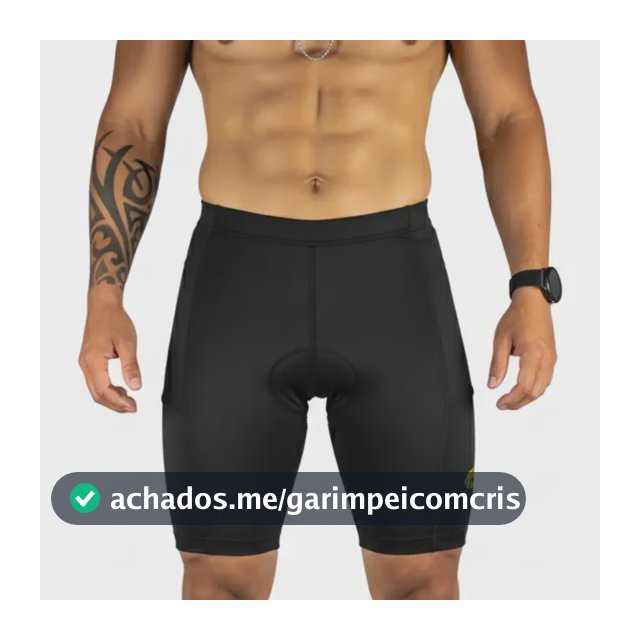 Bermuda Ciclismo Bike Masculina C/ Forro Gel E Bolso Pazani