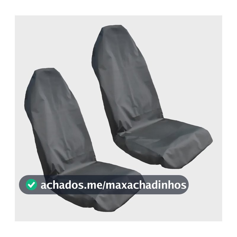 Kit 2 Capas Impermeável Protetora Banco Carro Mecânico Preto