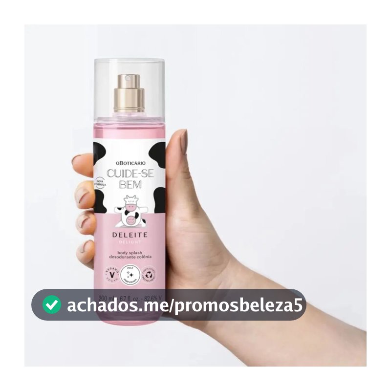 Body Splash Cuide-se Bem Deleite O Boticario 200ml