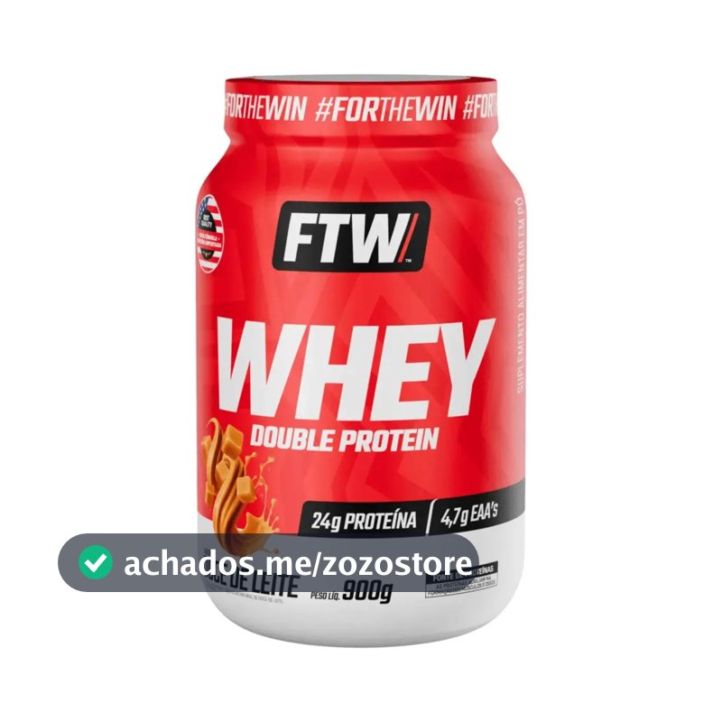 Whey Double Protein 900g Sabor Doce De Leite - FTW