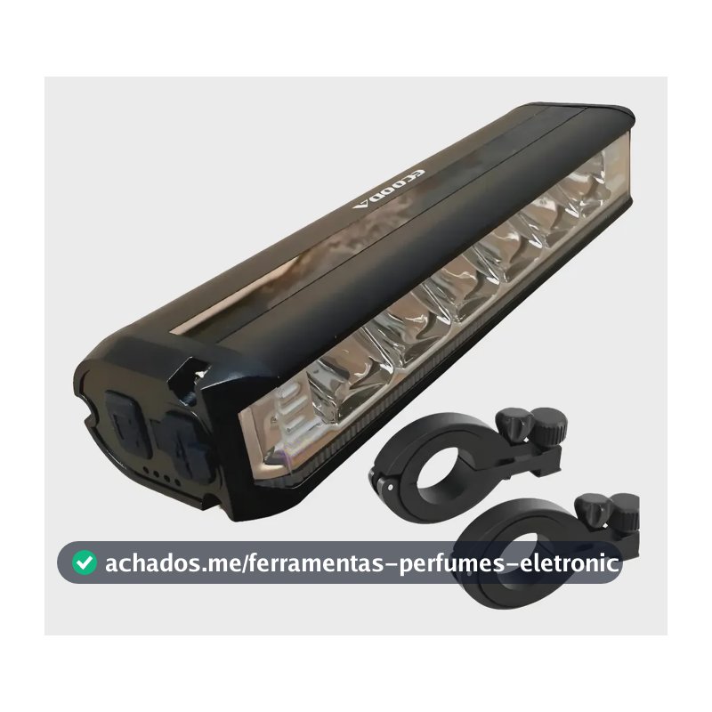 Farol Bike Ecooda Lanterna Bicicleta 6 Leds Recarregável USB