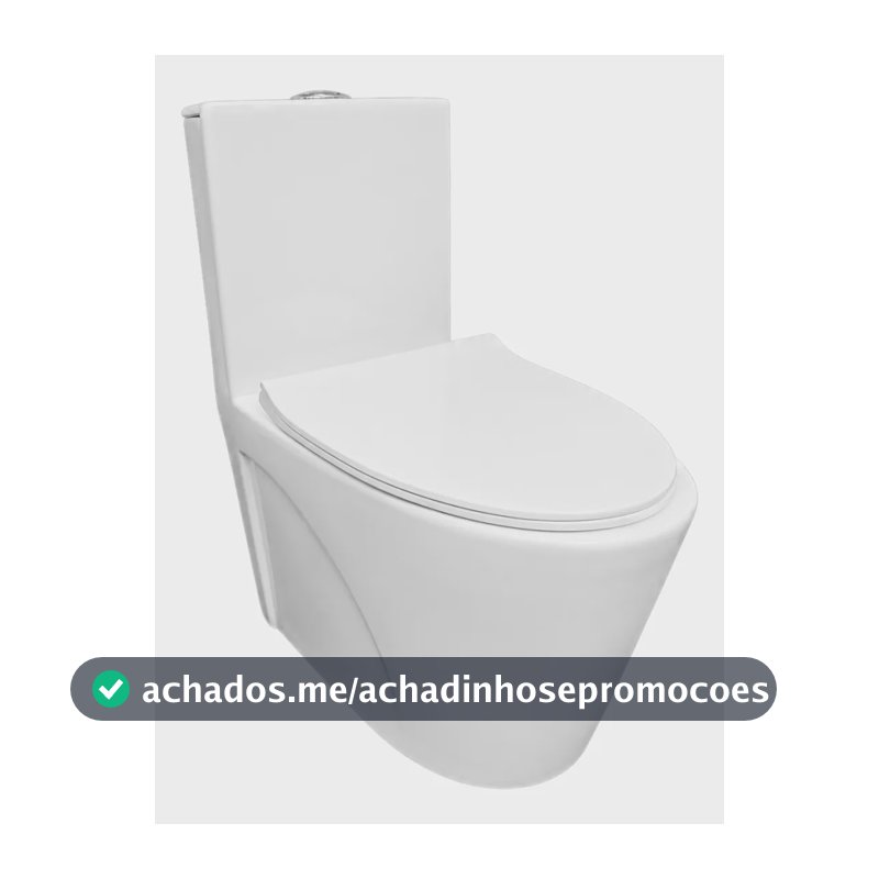 Vaso Sanitário Privada Monobloco Branco Caixa Acoplada Luxo Branco