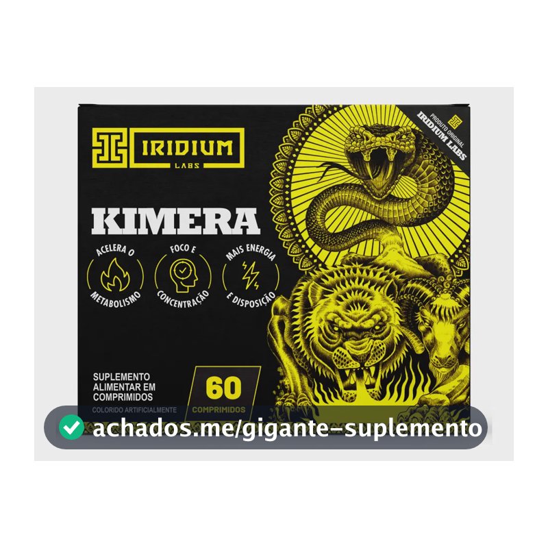 Cafeína Iridium Labs Kimera em comprimidos Sem sabor de 60 un